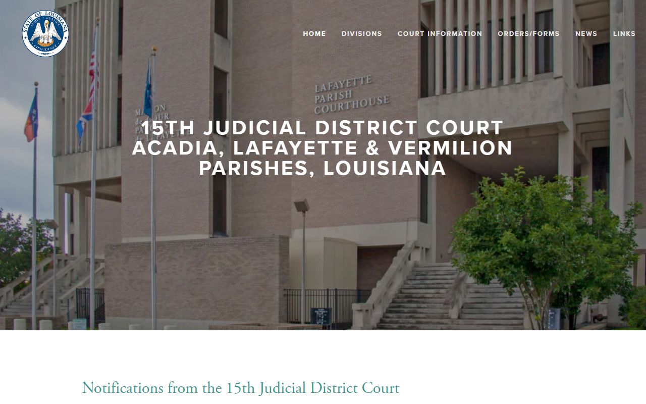 15th Judicial District Court for Lafayette felony cases