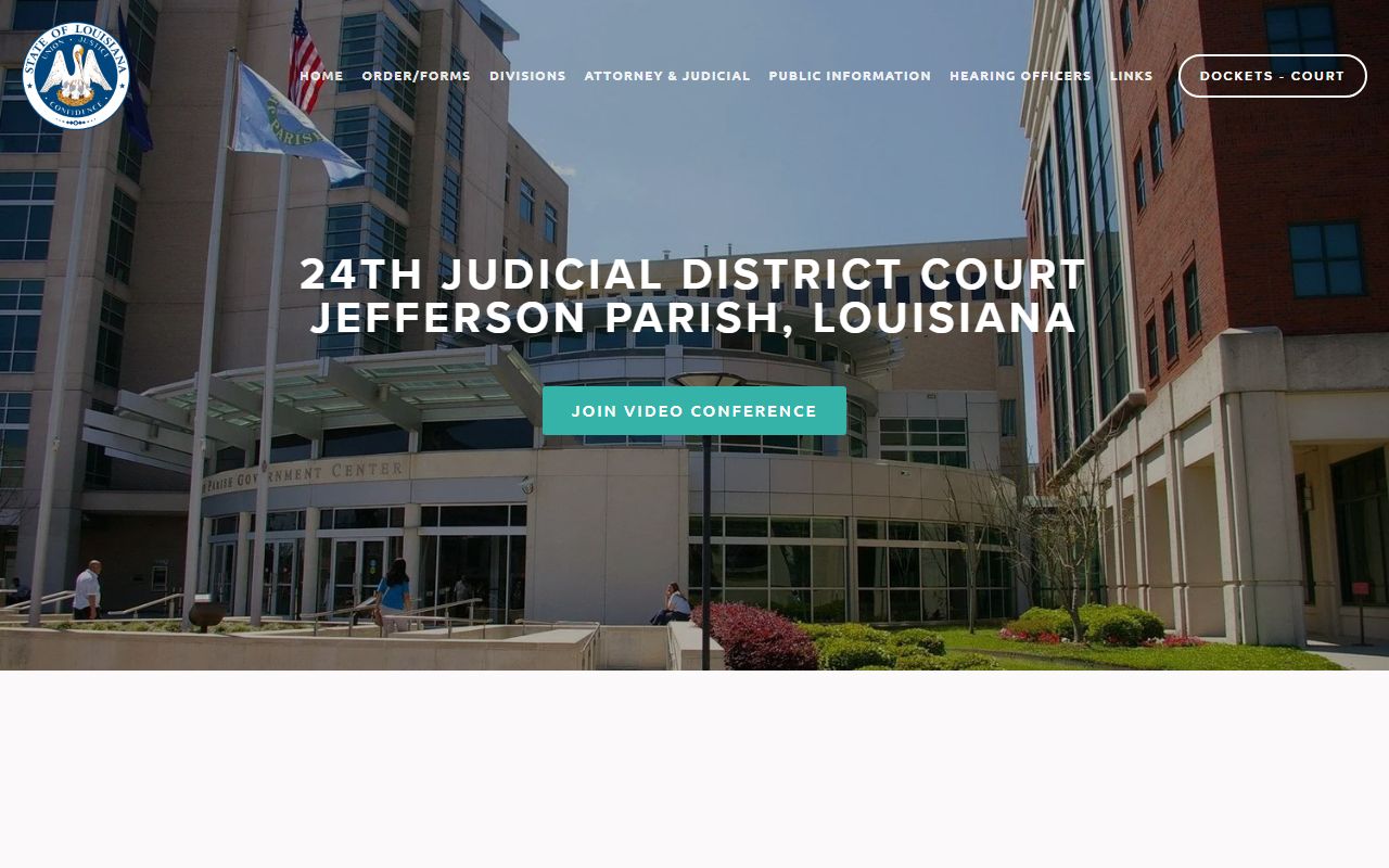 24th Judicial District Court for Metairie and Jefferson Parish felony cases